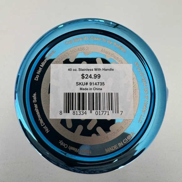 RARE! 2024 Dunkin’ 40z Metallic Blue Stainless  Steel Tumbler - NWT - Picture 5 of 5